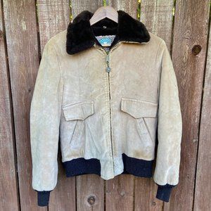 Vintage 70's Struggle Gear by William Barry Sherpa Lined Corduroy Utility Jacket